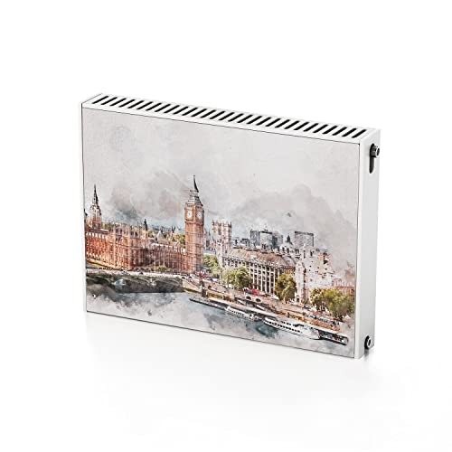 Cubierta magnética de radiador 80x60 cm con diseño Big Ben London 2