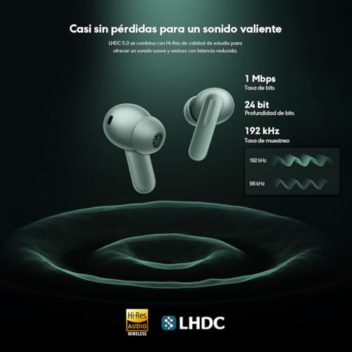 Image of OnePlus Buds 4 Wireless Earbuds,Bass Wave in-Ear Buds,IP55 Tri-Mics AI Earphone,Up to 55dB Adaptive Noise Cancellation,Up to 45Hrs Battery,Green