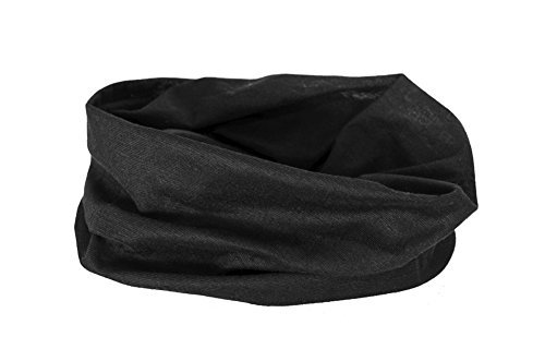 Clásico Negro - Ruffnek Multiusos / Multifuncional Bufanda - Para hombres, mujeres y niños