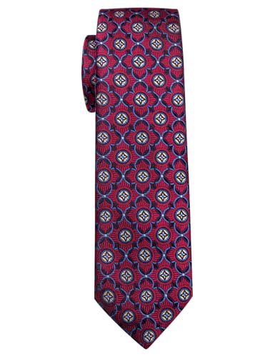 Image of YourTies Paisley Men's Necktie Woven Silk Floral Ties for Men Designer Formal Business Party Wedding