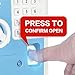 LIKE Toy Piggy Bank Safe Box Fingerprint ATM Bank ATM Machine Money Coin Savings Bank for Kids Blue