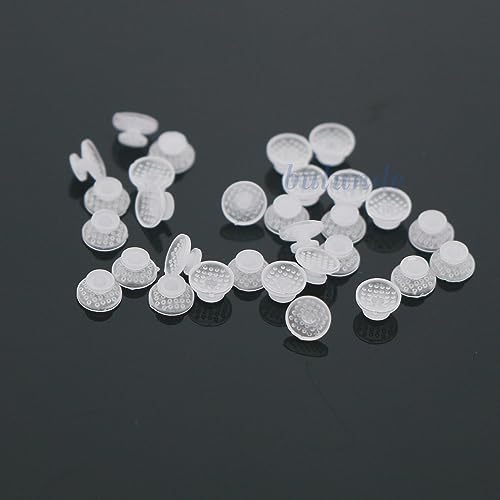 30 Pcs Ceramic Lingual Buttons Bondable Round Base
