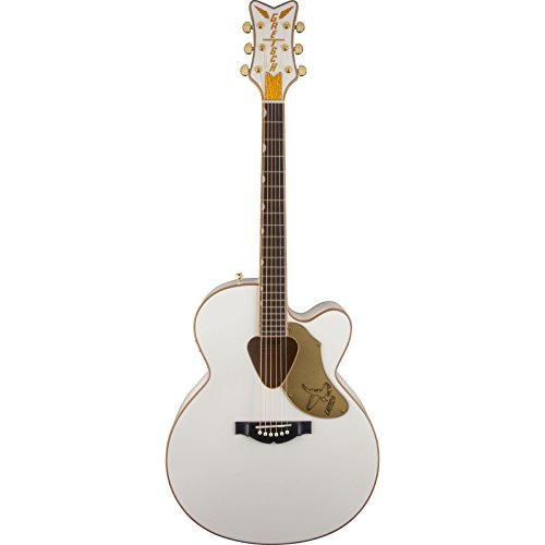 Gretsch Guitars G5022CWFE Rancher Falcon Jumbo Cutaway 6-String Right-Handed Acoustic-Electric Guitar with Fishman Pickup System and Laurel Fingerboard (White)
