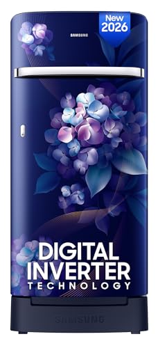 Image of Samsung 189 L, 4 Star, Digital Inverter, Direct-Cool Single Door Refrigerator (RR21H2H24HS /HL, Hydrangea Blue, Base Stand Drawer, Single Touch Defrost, 2026 Model)