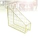 ARTIBETTER Creative Metal File Organizer Golden Desktop Gridding Storage Basket for Magazines Books and Documents for Home Office and School Use