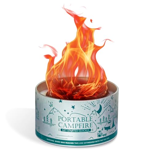 Portable Campfire for Camping Backyard Gathering Date Night Smores Fire Pit Picnics Reusable Fire Pit 3-5 Hours Burn Time Emergency Heat