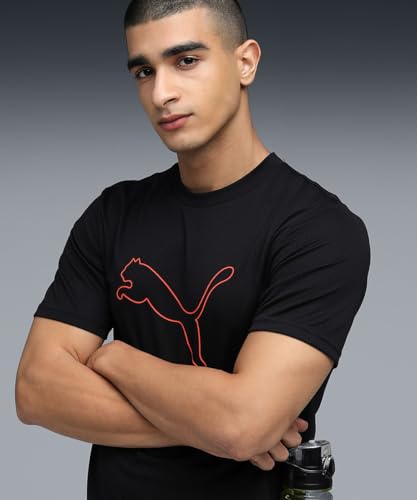 Image of Puma Men Polyester Solid Regular Fit T-Shirt