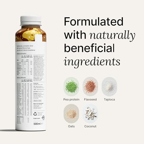 Huel Ready-to-drink Meal, Salted Caramel Protein Drink, 8 x 500ml Bottles, Protein Shakes, Pre-Portioned Meal, 20g of Protein per Bottle, Rich in Essential Vitamins, Minerals, Meal Replacement Shake - Image 4
