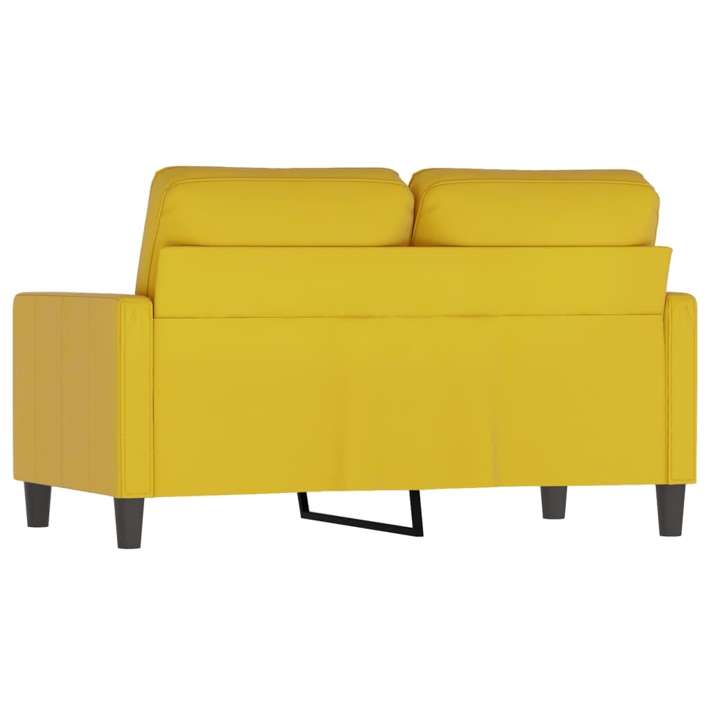 LAPOOH 2-Sitzer-Sofa Gelb 120 cm Samt, Loungesofa, Sofas & Couches, Relaxsofa, Couch für Wohnzimmer, 359195