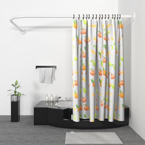 Barre de douche angle antirouille pour eviter les fuites d'eau 75x115 cm
