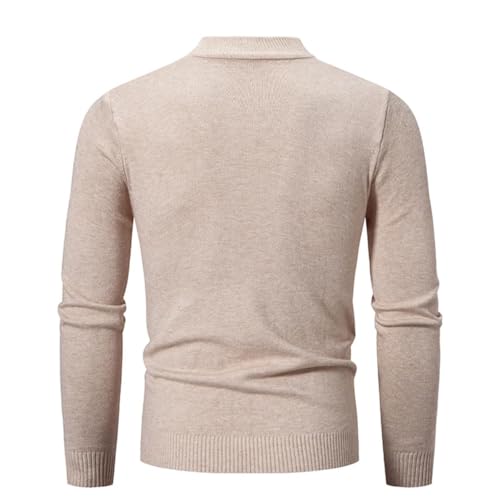 Solid Color Casual Simple Half High Collar Slim Fit Multicolor Stretch Men's Sweater2