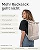 Johnny Urban Rucksack Damen & Herren Beige - Allen Medium - Rolltop Mit Laptopfach für Uni Fahrrad Business - 15L - Nachhaltig - Wasserabweisend #2
