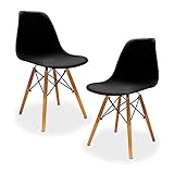 Set De 2 Sillas De Comedor Estilo Moderno Minimalista Diseño Fino Y Elegante Este Juego de Dos sillas de Comedor es...