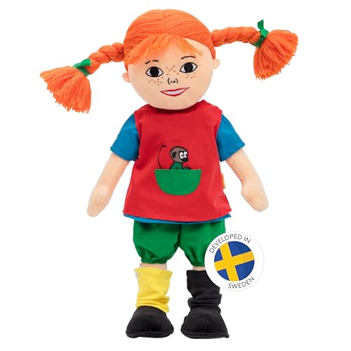 Pippi Langstrumpf sprechende Puppe 40 cm – süße Stoffpuppe &...