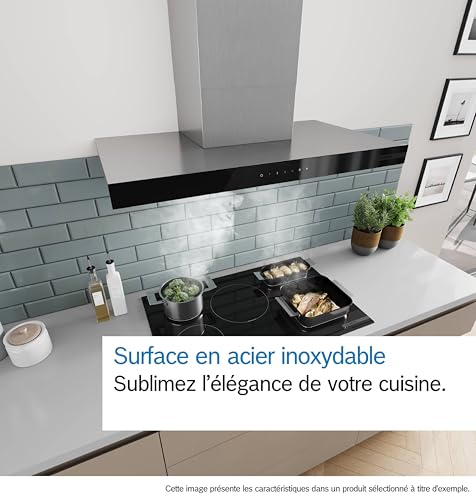 Bosch DWB93BC30 Série 2 - Hotte murale, Commande par boutons-poussoirs