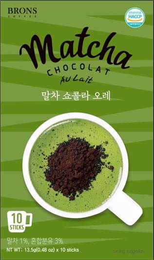 MATCHA CHOCOLAT AU LAIT 0.48 oz x 10 paquetes