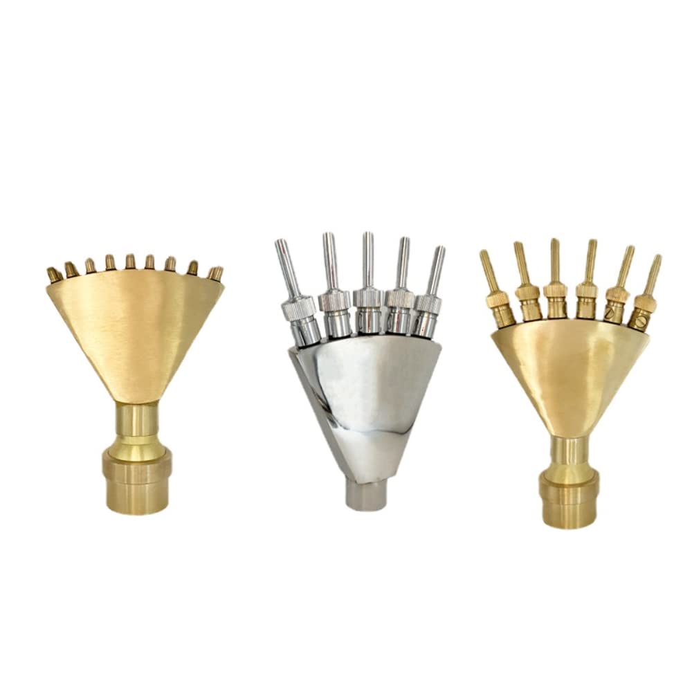 3/4 "1" 1,5 "2" Messing und SS304 Brunnen düse Edelstahl fächer förmige Wasser Landschaft Brunnen Kopf Garten Wasser fontänen und Teiche (1-inch Stainless Steel Phoenix Tail Nozzle)