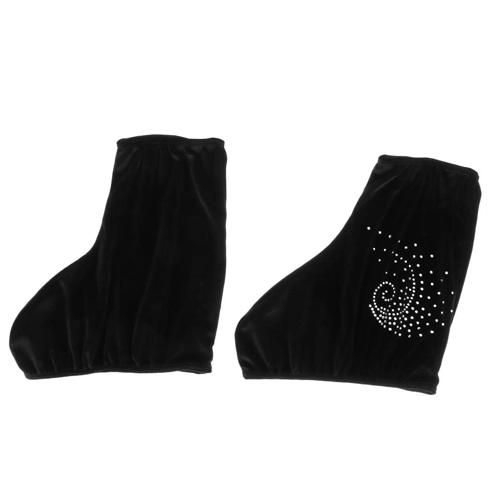 P Prettyia Couvres-Botte de Patinage sur Glace,Sac de Protection Housse Elastique pour Patinage Artistique Haute Qualité - L