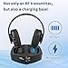 WallarGe Wireless Headphones for TV Watching, Easy Setup and Comfortable Bluetooth Headphones with RF Transmitter Charging Dock, 100 Ft Wireless Range, Rechargeable 25 Hours Play and No Audio Delay