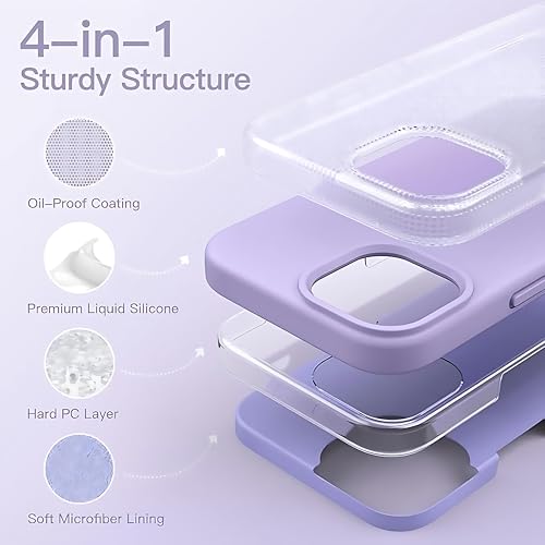 Image of Aa TrendX Silicon Case Cover Compatible with iPhone 13 Pro Max Case Cover | Slim Fit Silicone Back Case for iPhone 13 Pro Max /Camera Protection /Hard Edge /Premium Back Case Cover / (Purple)