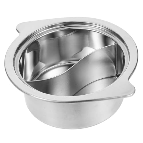 TOPBATHY Stainless Steel Chuanchuan Pot Divided Hot Pot for Japanese Style Chinese Shabu Shabu Cooking in Kitchen