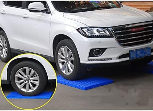 Modular Interlocking Plastic Pallet - Cushioned Nestable Shipping Pads for Kitchen, Balcony, Patio & Pet Areas (Light Grey, 40x40x3cm)