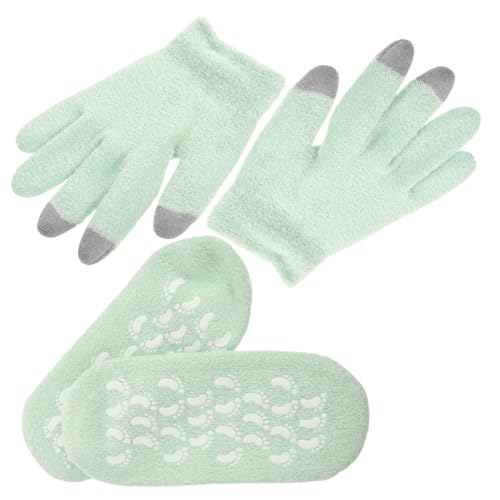 GANAZONO 1Juego Guantes De Spa Hidratantes Para Manos y Calcetines De Gel Para Pies De Cuidado Hidratante Para Manos y Pies Protección y Suavidad Para Mujeres