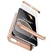 Produktbild Ququcheng Xiaomi Mi 8 Lite Hülle,Xiaomi Mi 8 Lite Schutzhülle[Mit Displayschutz] 3 in 1 Ultra dünn Hard Shell Case 360 Grad Schutz Tasche Etui Handyhülle Cover für Xiaomi Mi 8 Lite-Gold
