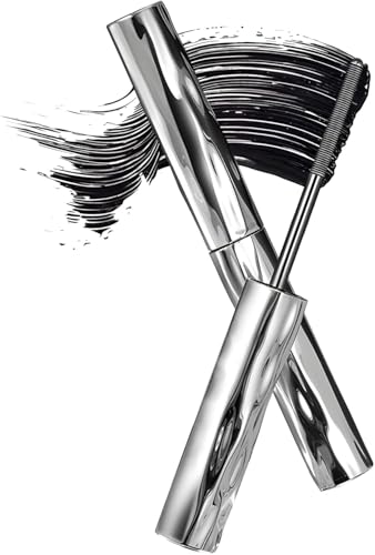 4D Máscara de pestañas,Mascara Resistente Al Agua Con Cepillo Ultrafino, Extensiones De Pestañas, A Prueba De Manchas, Larga Duración,Más Larga, Más Gruesa (1PCS)