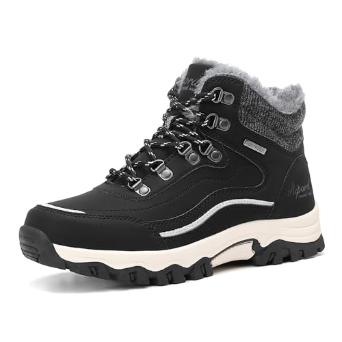 Ripord Zapatos de invierno para mujer Botas de invierno Cálidas Calzado de trekking Botas de senderismo Botas de nieve 36-41
