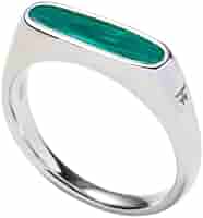 Tom Wood R75SBML01S925 Mario Ring Malachite Women's Ring