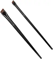 Kit com 2 Pincéis Chanfrados Profissionais – 1 Grande + 1 Pequeno para Design de Sobrancelha Delineado e Henna – PJAT