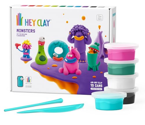 Hey Clay Set di mostri, confezione da 15