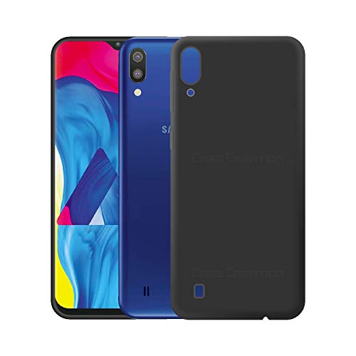 Image of Case Creation Luxurious OG Series for Samsung Galaxy M10 Case Cover,Anti-Dirty Slim Case Frosted Matte Cute Candy TPU Raised Bezel (Splash of Color) Back Cover for Samsung M10 -Black