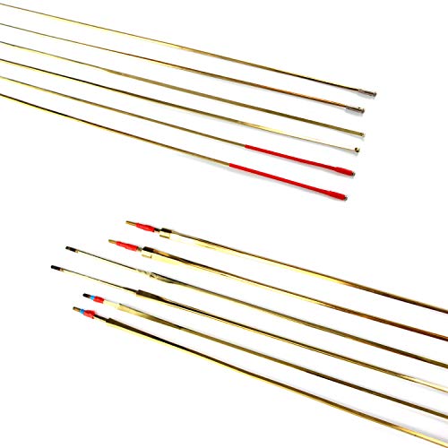 LEONARK Fencing Sword Spare Blade - Stainless Steel Alternative Blade for Epee Foil and Saber - #0#5 Replacement Fencing Blade for Adult and Child - 2 Pack with Blade Bag (Gold, 5 Saber)