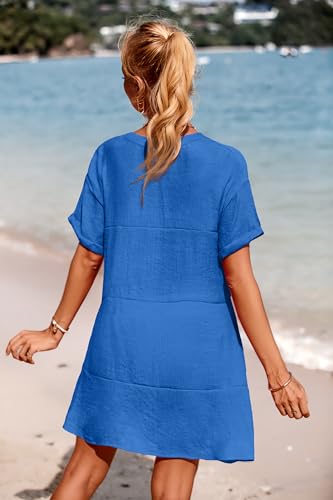 Bikini beach swimwear cover up de mujer sexy AI'MAGE con bolsillos laterales 4