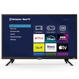 Westinghouse 32 Inch TV Smart Roku OS - LED HD, Freeview, Netflix, Apple TV+, BBC iPlayer, Dolby Audio, HDMI, USB- Ideal Small TVs for Bedroom, Lounge or Kitchen 【Energy Class E】