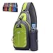 Peicees Chest Crossbody Sling Backpack Bag Travel Bike Gym Daypack for Women Men