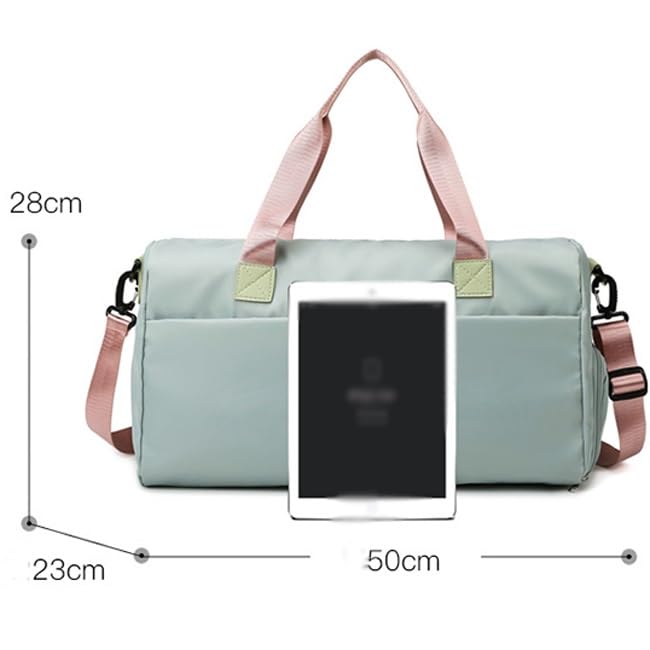 HBJWOV Travel Bag, Swimming Bag, Dry Wet Separation, Fitness Bag, Large Capacity Cylindrical Tote Bag2