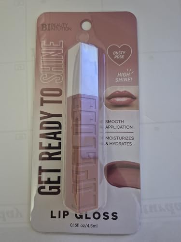 Lip Gloss, High Shine, Dusty Rose Color, Moisturizes and Hydrates, Smooth Application image 5