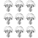 10 Pack 1/4' Tripod Camera Mount Screw, D-Ring Stainless Steel Camera Fixing Screws, Cameras Screw Adapter for Cameras Camcorder Tripod Monopod QR Quick Release Plate
