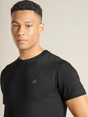 Image of Clans & Hans Men's Super Combed Cotton T Shirt, Regular Fit Round Neck Tshirt, Half Sleeves, Plain T-Shirt for Men