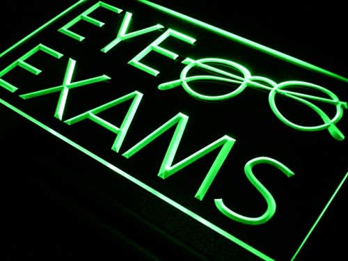 ADVPRO Gafas de Exámenes de Ojos Óptica Tienda LED Letrero de Neón Verde 24 x 16 Pulgadas st4s64-i509-g