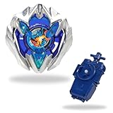 CWED 2 Stück Kreiselspielzeug,Bey,blade Burst,Battling Tops Brust,Kinderspielzeug,Kampfkreisel Spinning Tops mit Starter und Griff, Geburtstag Kinder Spielzeug(Blau)