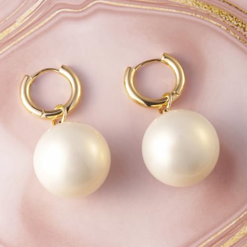 Image of Rubans Hoop Drop Earrings Gold Plated Stylish Trendy Jewellery Gift for Women & Girls