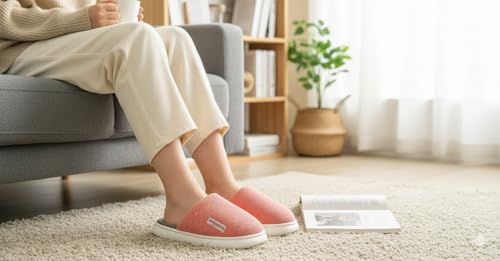 Image of DRUNKEN Slippers For Women Winter Sandals Casual Flats Home Footwear Man Girls Sliders Flip Flops Chappals Ladies Clogs Sleeper Slides Stylish Ortho Soft