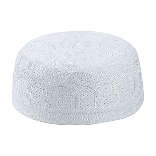 merishopp 2xIslamic Muslim Mens Prayer Kufi Hat Skull Cap Turkish Namaz Topi White|Clothing, Shoes & Accessories | Mens Accessories | Hats|1 Piece Hat(2 Pack)-picture-9