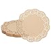 Lace Paper Doilies - 250-Pack Round Decorative Paper Placemats Bulk for Cakes, Desserts, Baked Treat Display, Ideal for Weddings, Formal Event Tableware Decoration - Brown, 9 Inches in Diameter