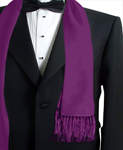 Bufanda para hombre morada de color liso para cara y cuello CJ Apparel 6