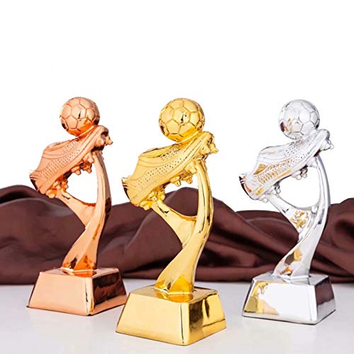 WEIFAN Trophées des gagnants en Plastique - Mini trophée de Football en résine placage de Match de Football Champion